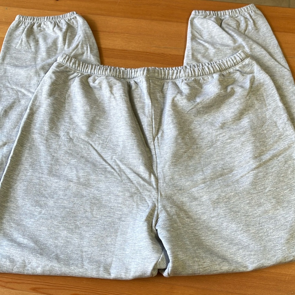 Offline by Aerie large long heathered gray joggers drawstring waist